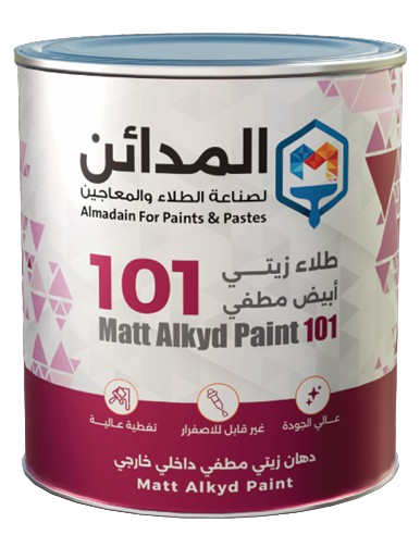 طلاء زيتي أبيض مطفي 101