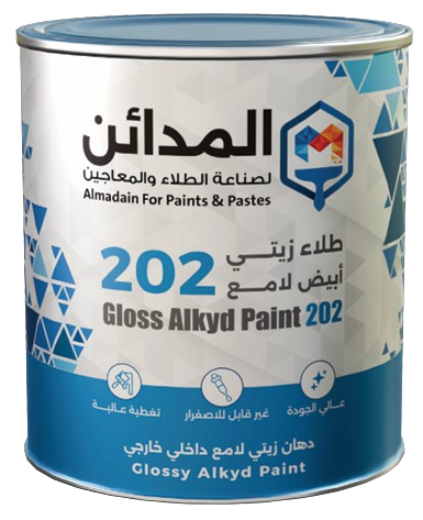 طلاء زيتي أبيض لامع 202